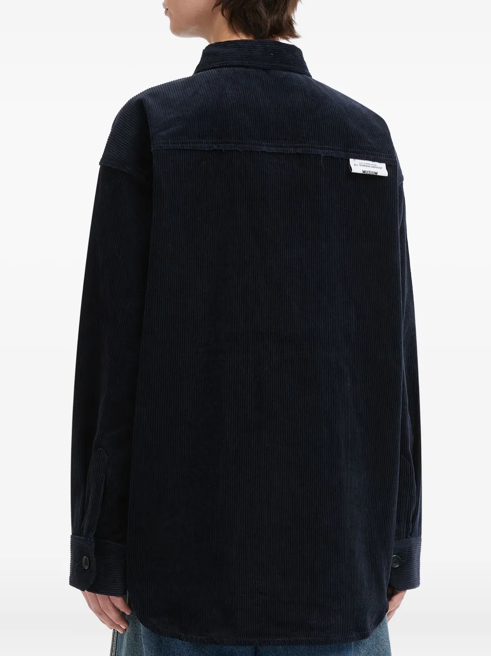 Musium Div. Patchwork Shirt In Blue