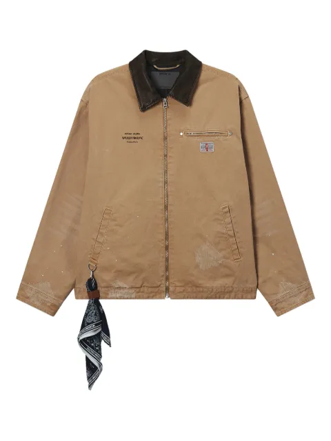 Musium Div. scarf-charm work jacket