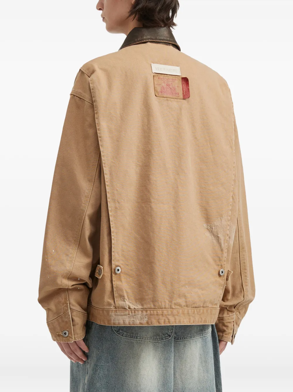 Musium Div. Scarf-charm Work Jacket In Brown