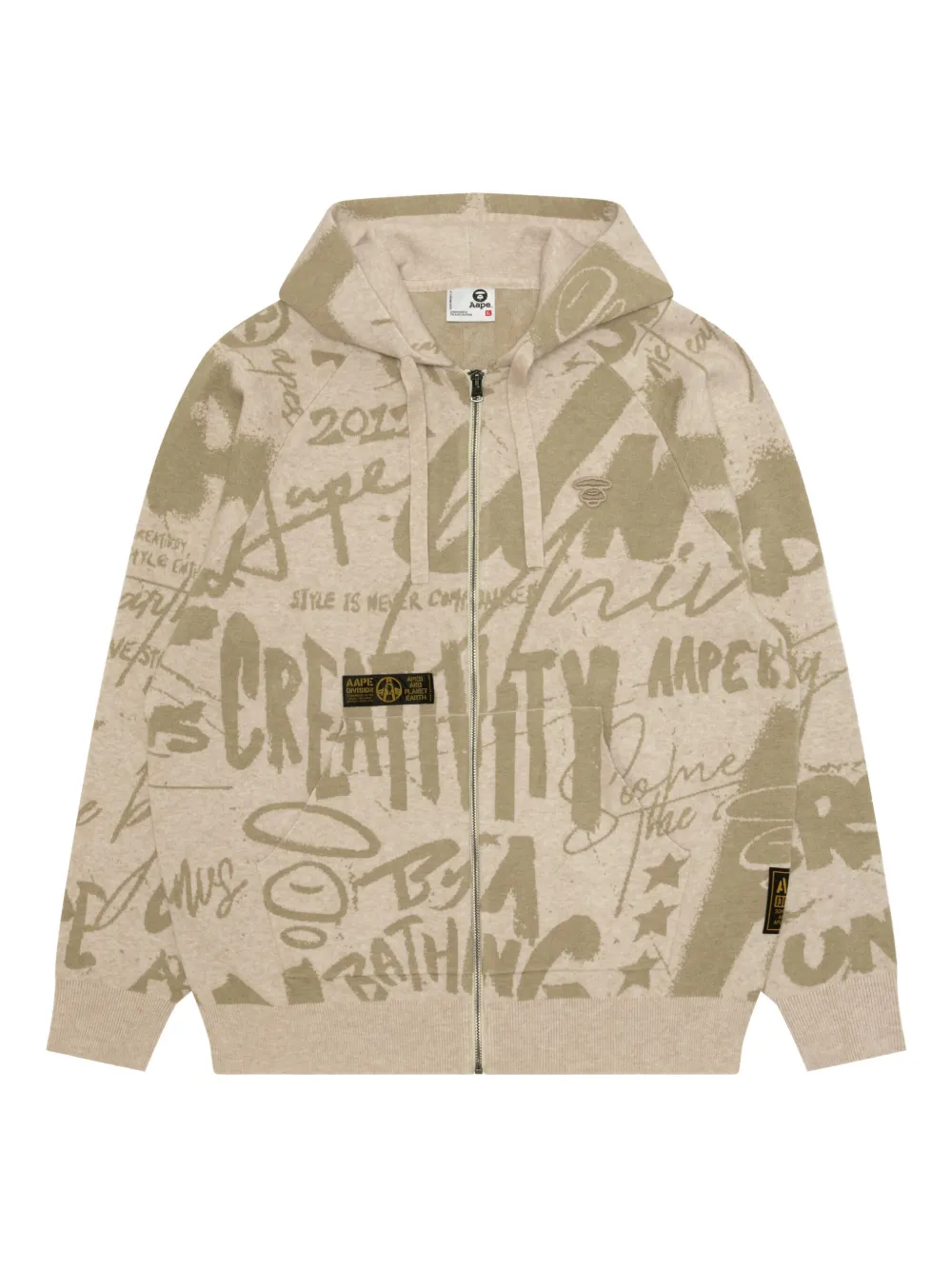 Aape By A Bathing Ape Zip-up Hoodie In Multi