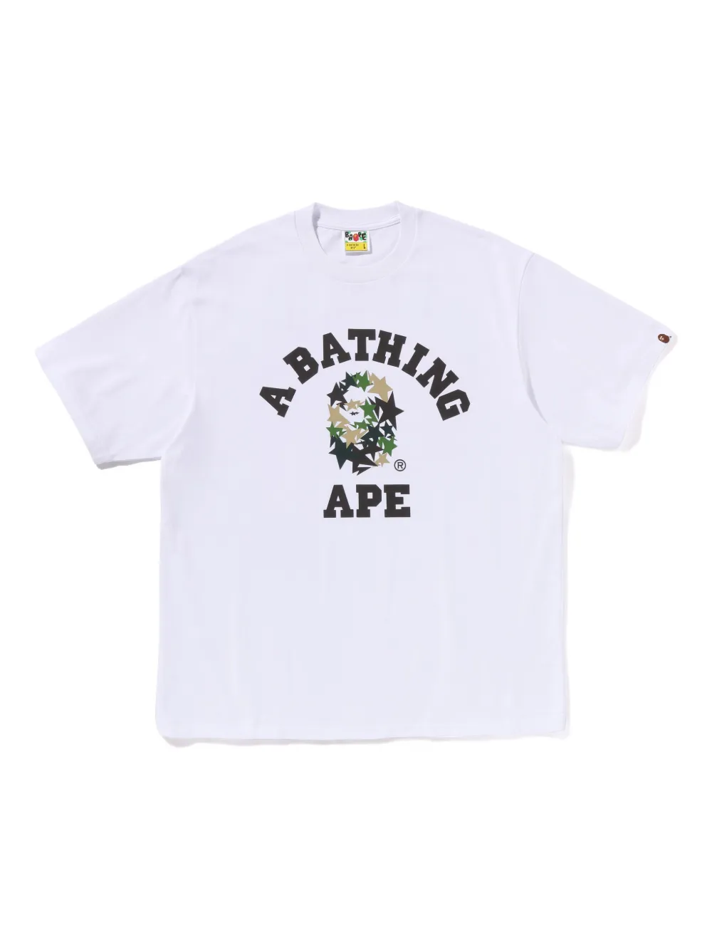 A Bathing Ape Star-logo T-shirt In White