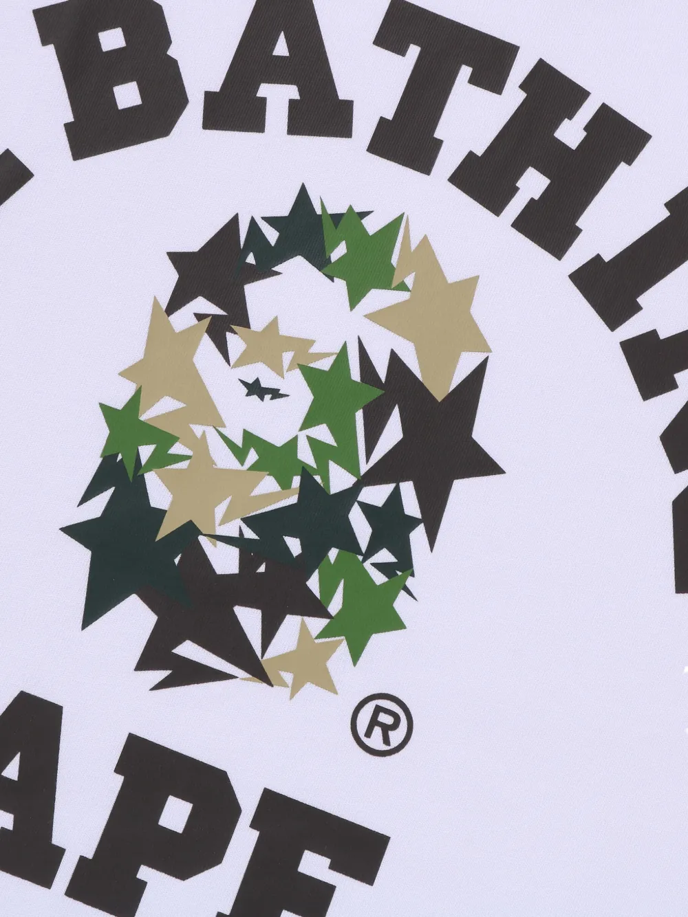 A BATHING APE star-logo T-shirt - Wit