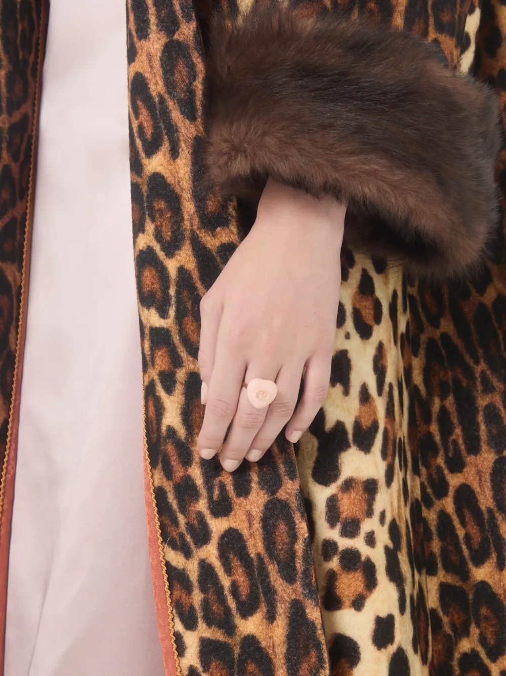 Valentino Garavani Coeur Royal ring - Roze