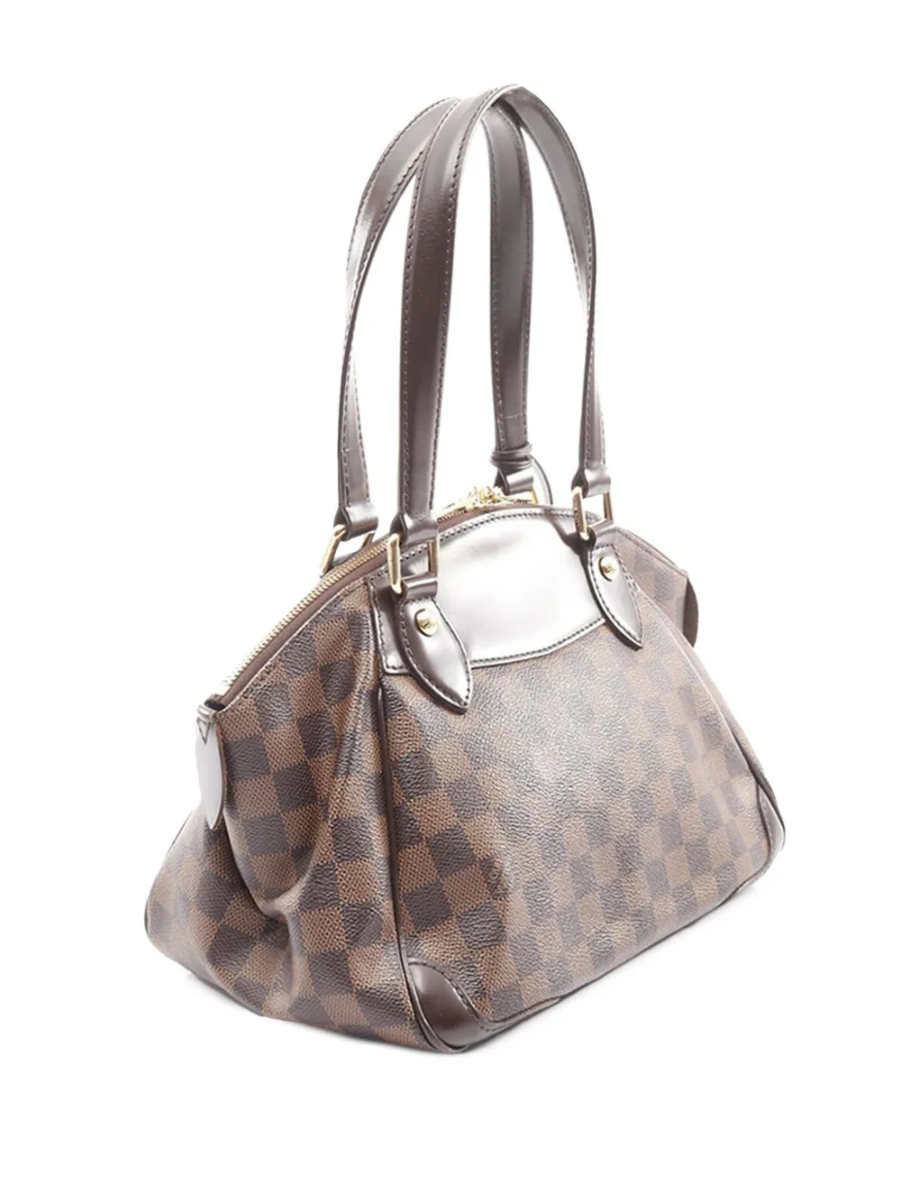 Pre-owned Louis Vuitton 2010 Damier Ebene Verona Pm Satchel In Brown
