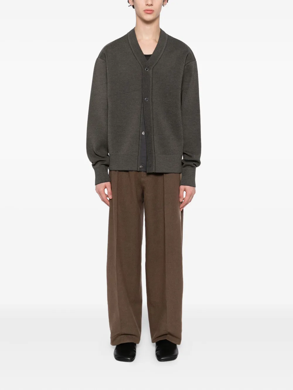 CROQUIS Broek met brokaat-streep - Bruin