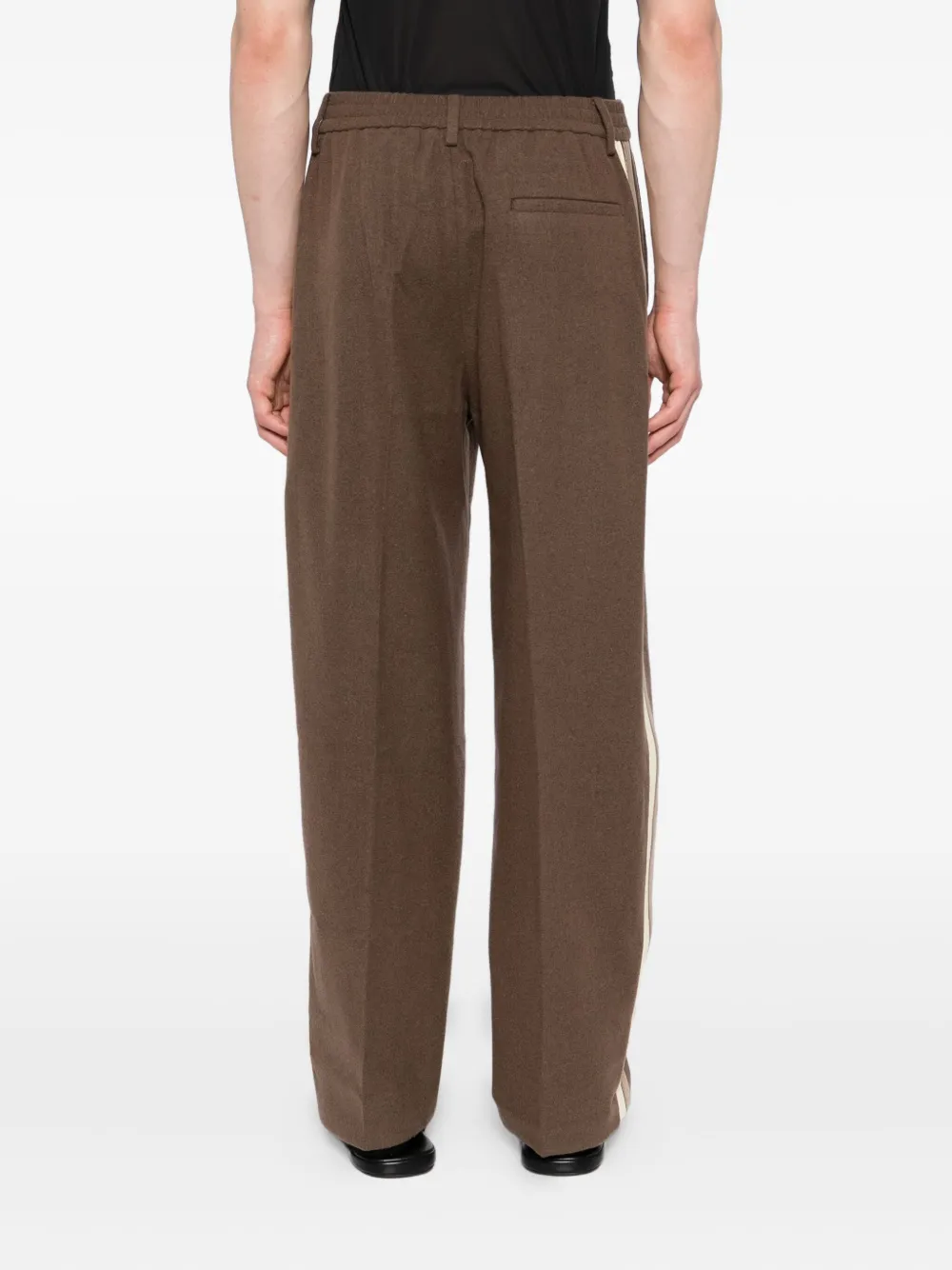 CROQUIS Broek met brokaat-streep Bruin