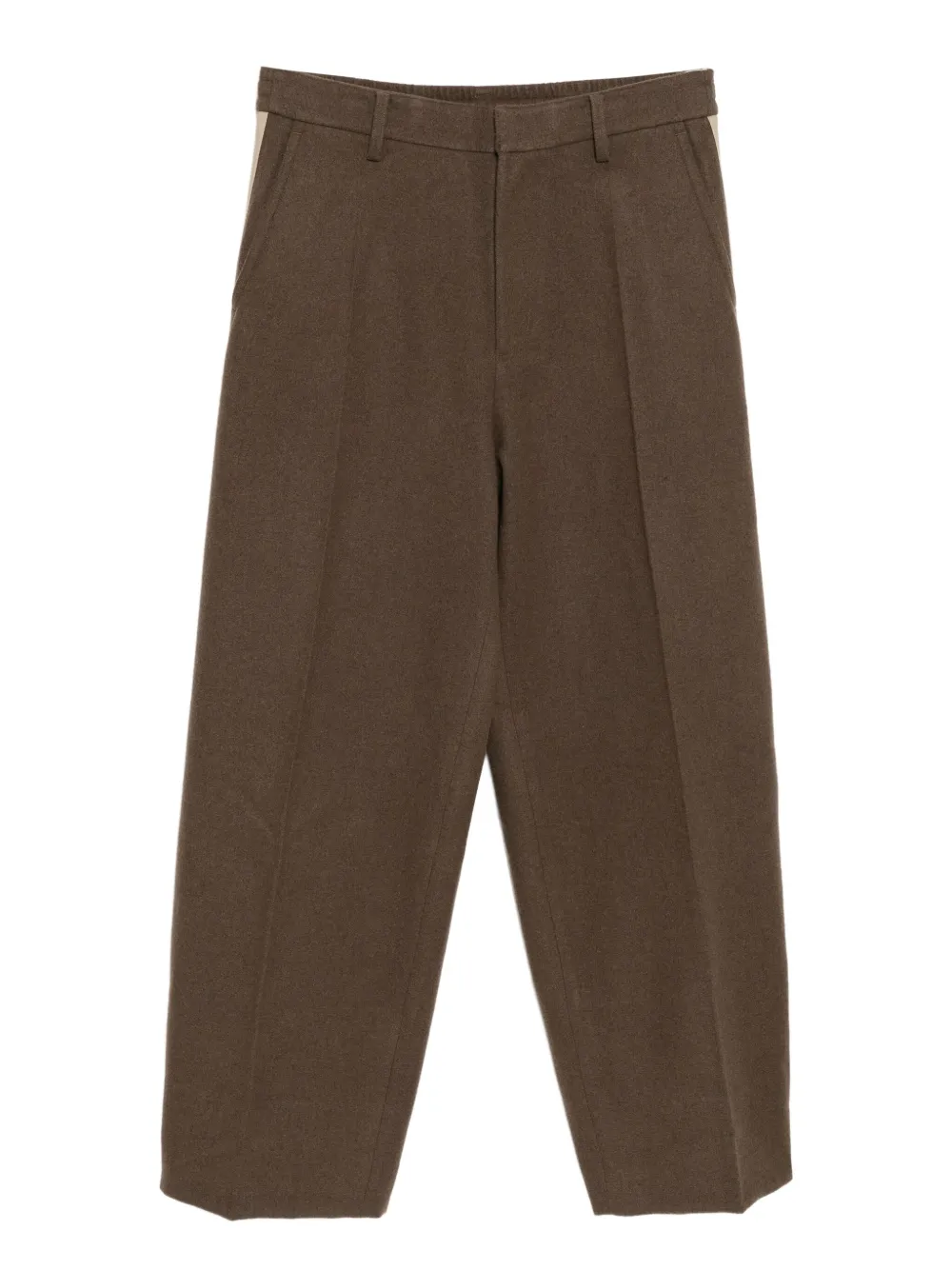 CROQUIS brocade stripe tailored trousers | Brown | Image 1