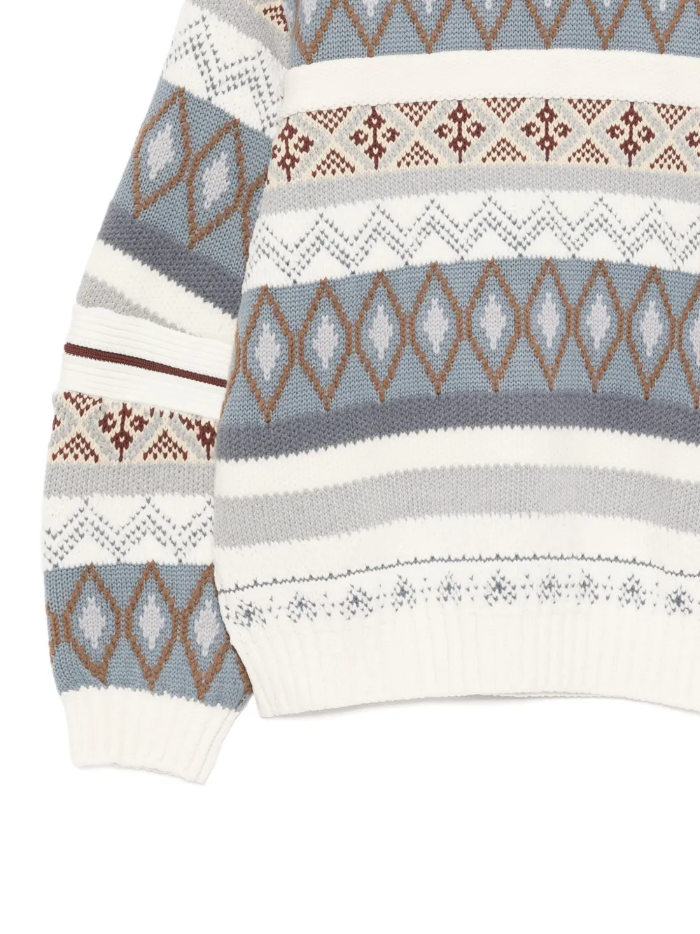 Croquis Brocade Sweater In Multi