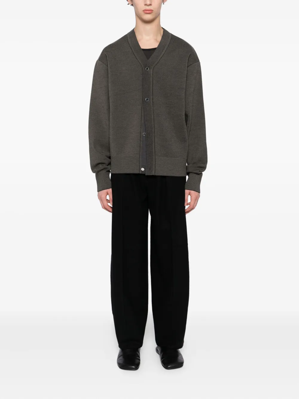 CROQUIS Broek met brokaat-streep - Zwart