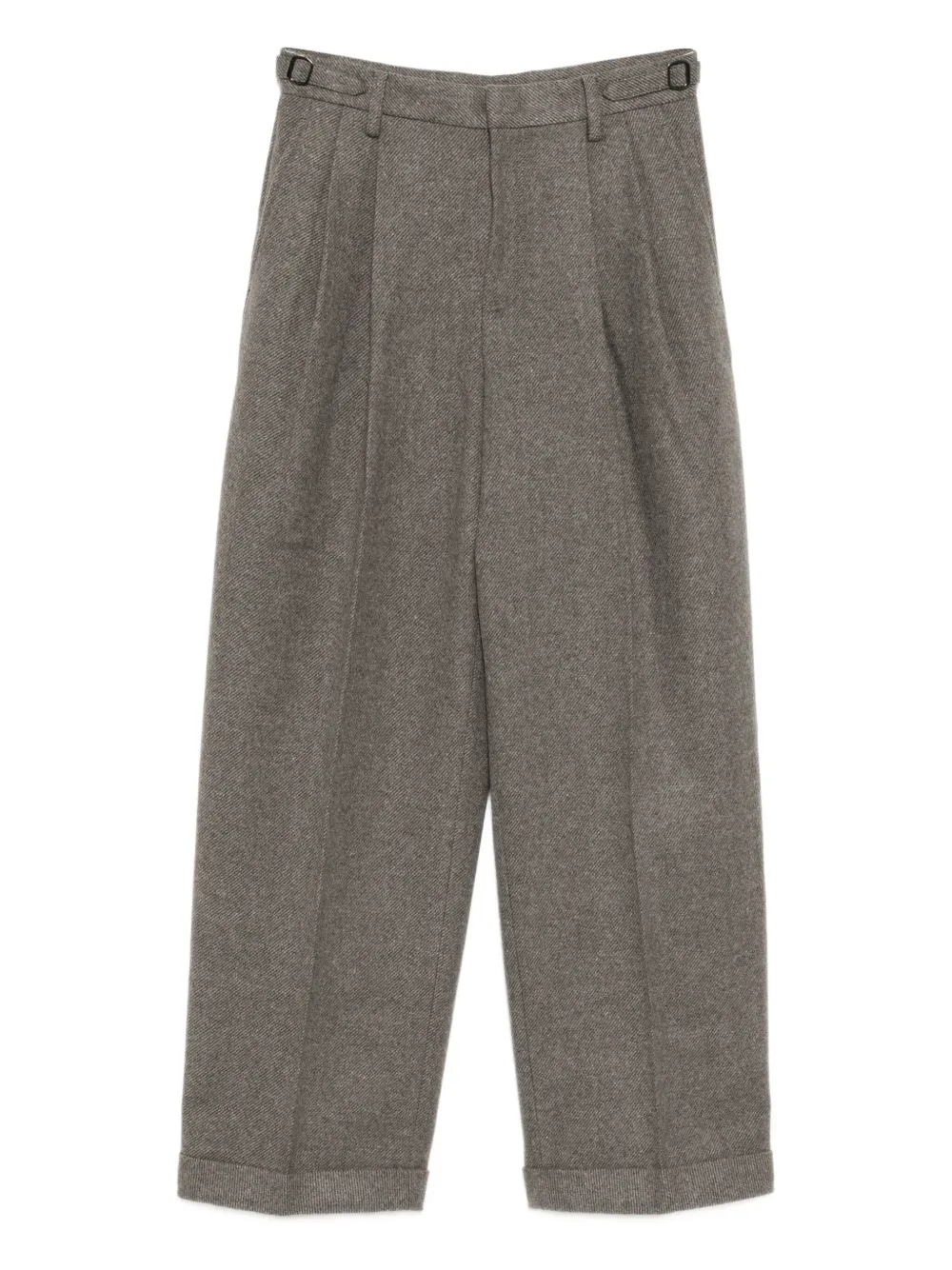 Jnby Pleated Trousers In Gray