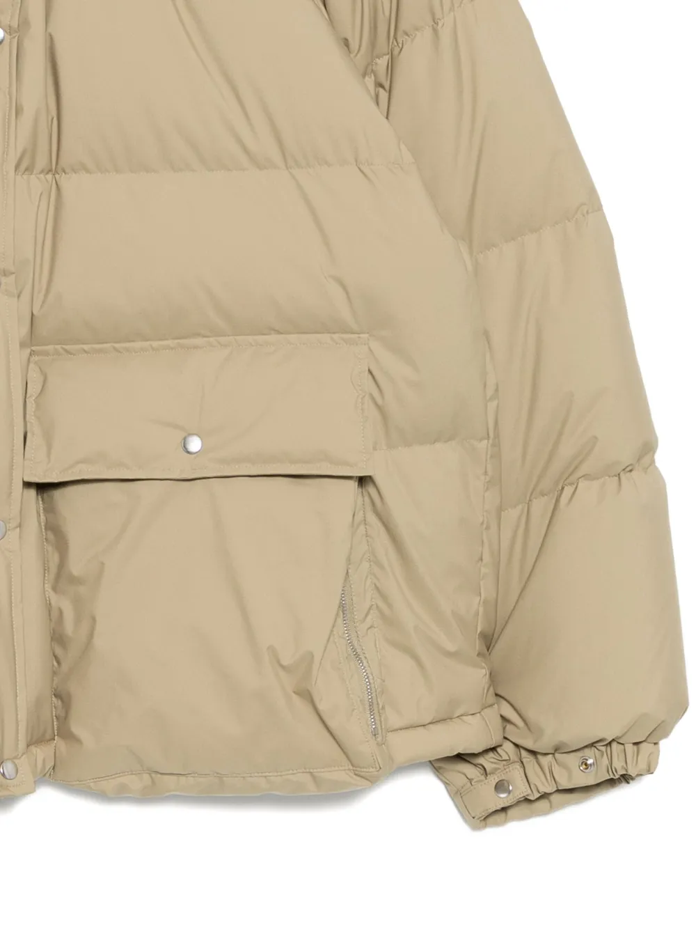 Jnby Shearling-collared Jacket In Neutral