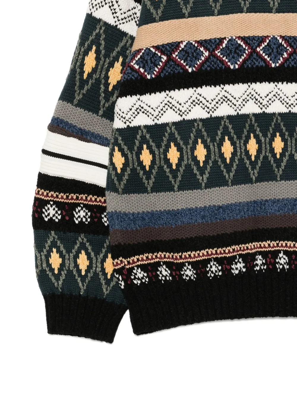 Croquis Brocade Sweater In Multi