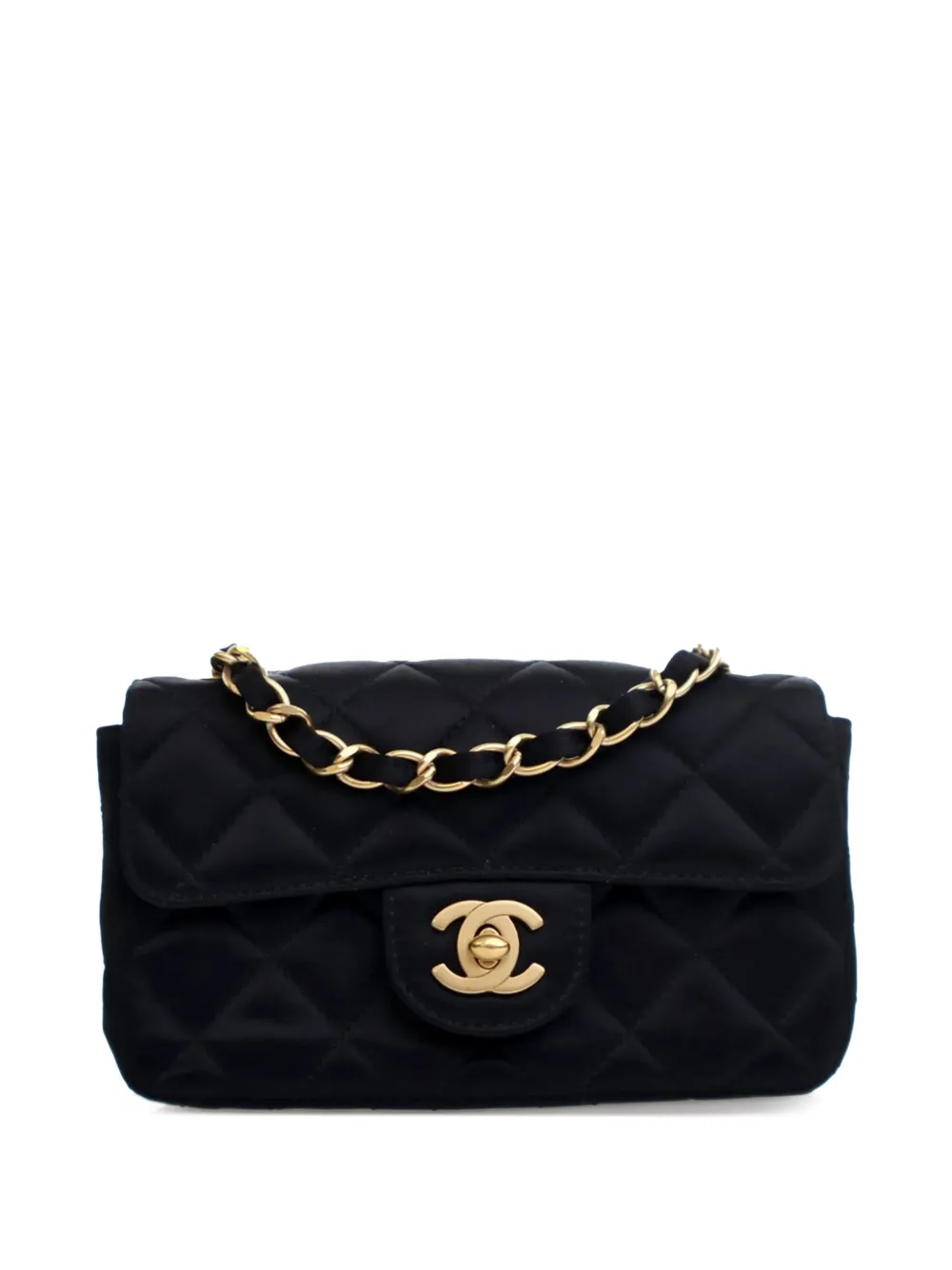 CHANEL Pre-Owned 2000-2002 Extra Mini Rectangular Classic Satin Single