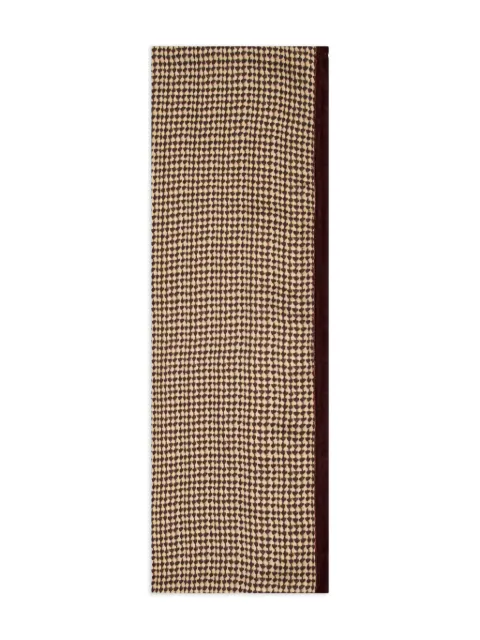 Giorgio Armani houndstooth-pattern scarf