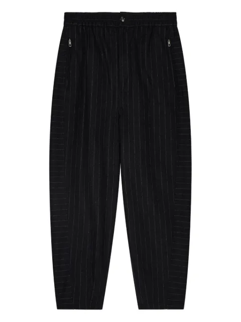 Giorgio Armani pinstriped tapered trousers