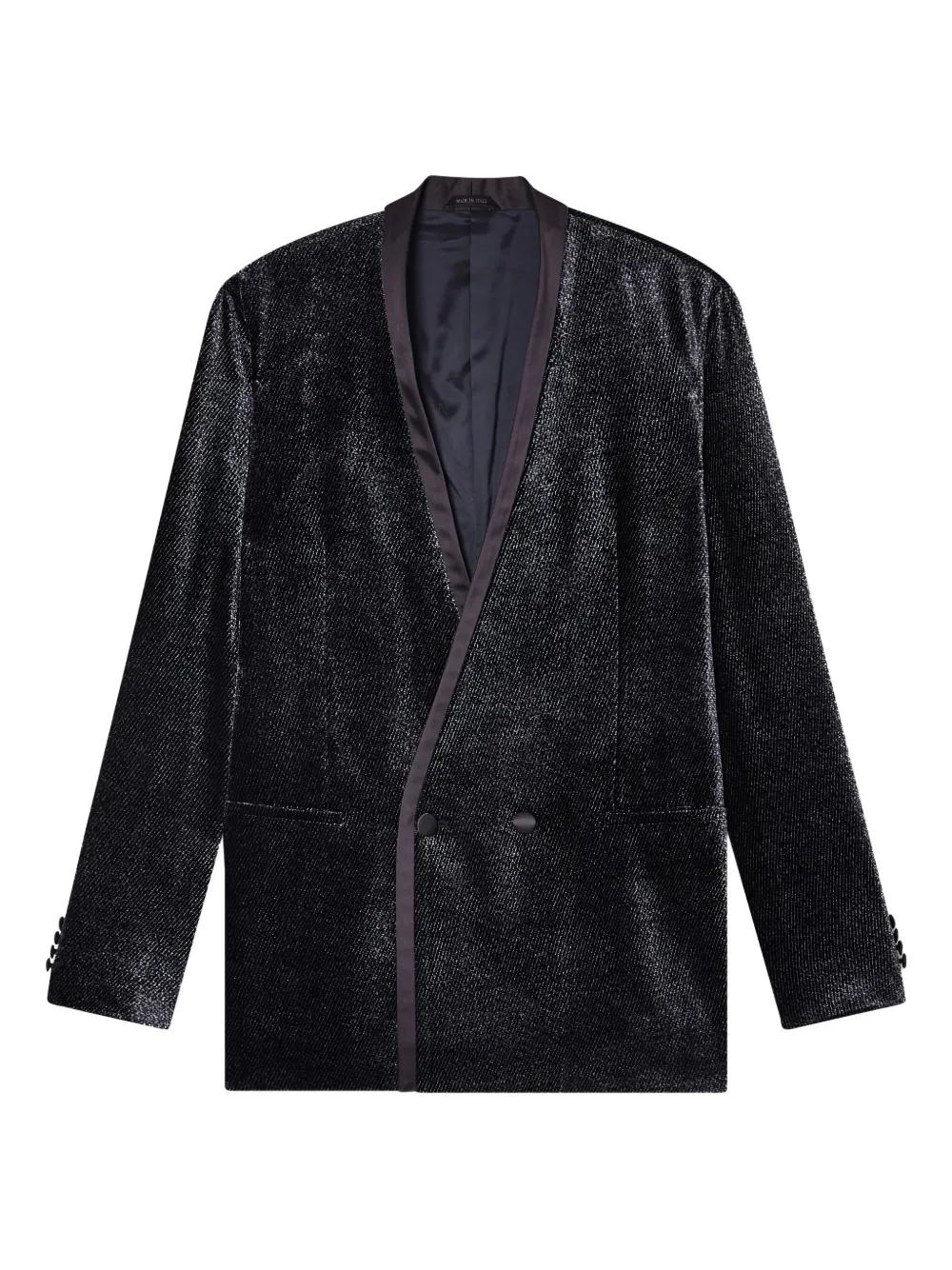 Giorgio Armani double-breasted blazer | Black | Image 1