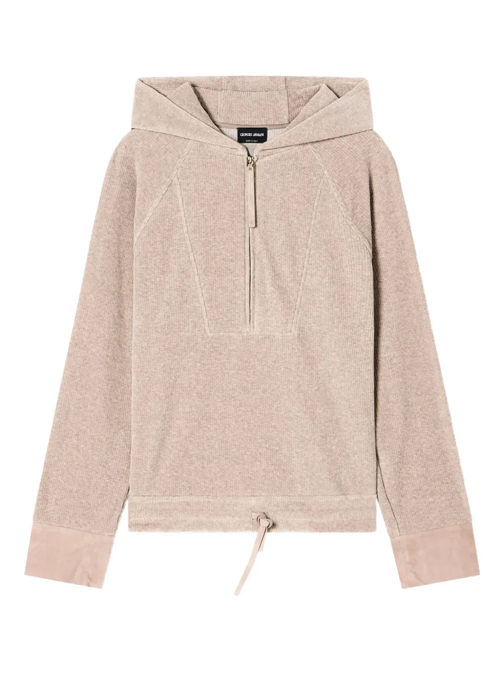 Giorgio Armani zip-up hoodie - Toni neutri