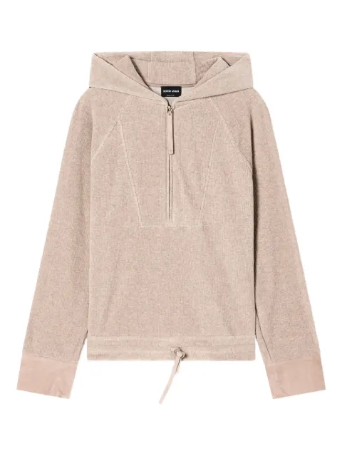 Giorgio Armani hoodie med dragkedja