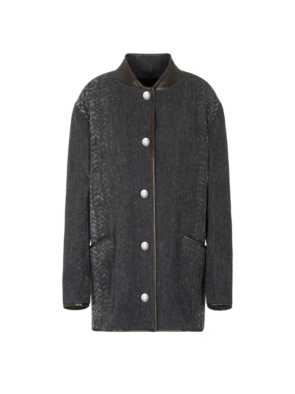 Giorgio Armani Single-breasted Coat In Multi