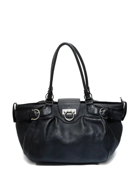 Ferragamo Pre-Owned 2000s Ganchini leather shoulder bag