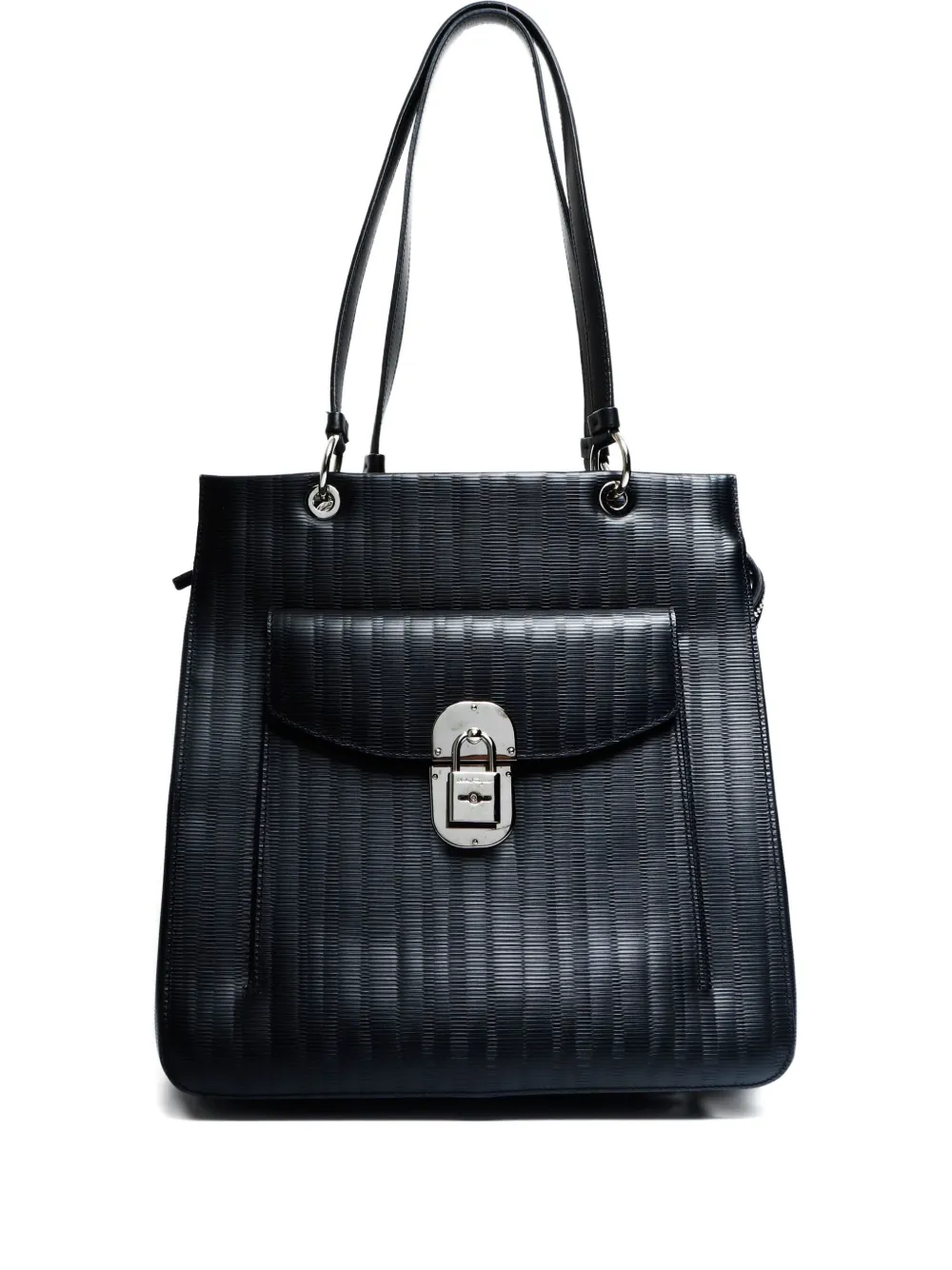 Ferragamo Pre-Owned 2000-2015s Schultertasche mit Klappe | Schwarz | Image 1