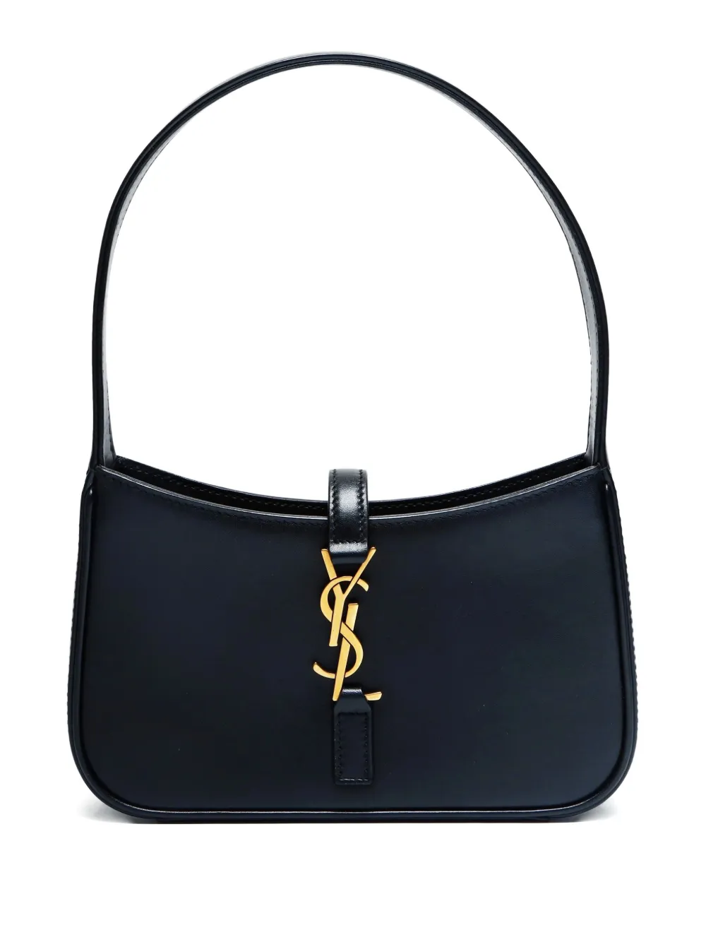 Saint Laurent Pre-Owned 2023 mini logo-plaque shoulder bag | Black | Image 1