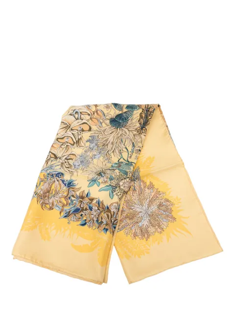 Hermès Pre-Owned mascada L'Ile Déserte de seda del siglo XX