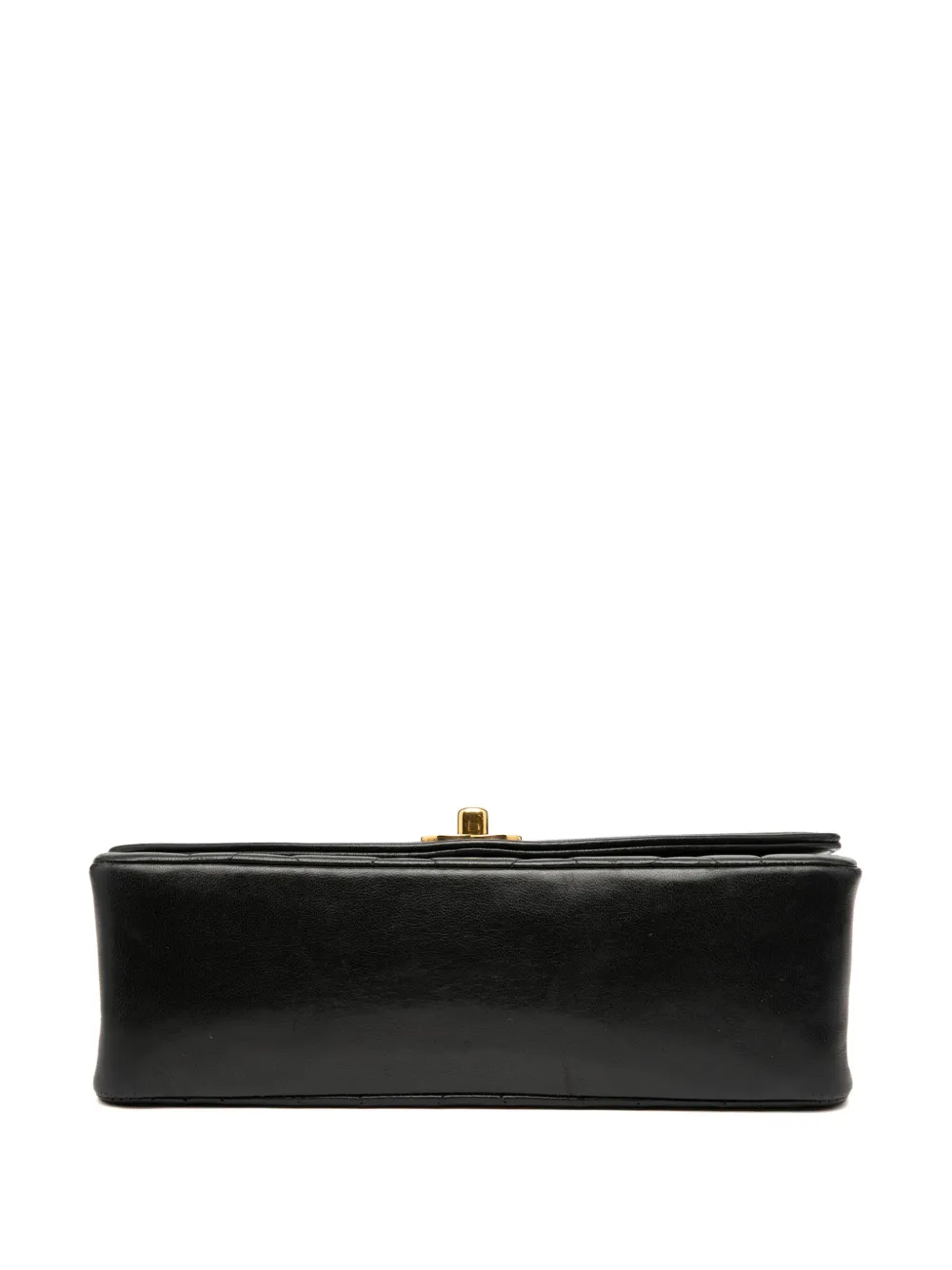 Pre-owned Chanel 1991-1994 Small Lambskin Diana Flap Crossbody Bag In Black