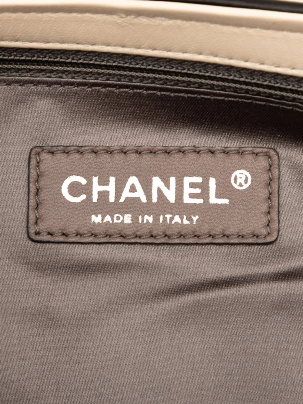 Pre-owned Chanel 2008-2009 Quilted Lambskin East West Mademoiselle Accordion Flap Satchel In Brown