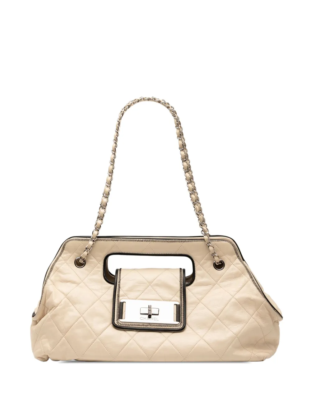 CHANEL Pre-Owned 2008-2009 Quilted Lambskin East West Mademoiselle CHANEL Pre-Owned 2008-2009 Quilted Lambskin East West Mademoiselle