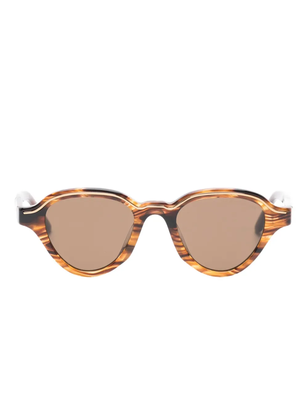 Emporio Armani geometric sunglasses - Marrone