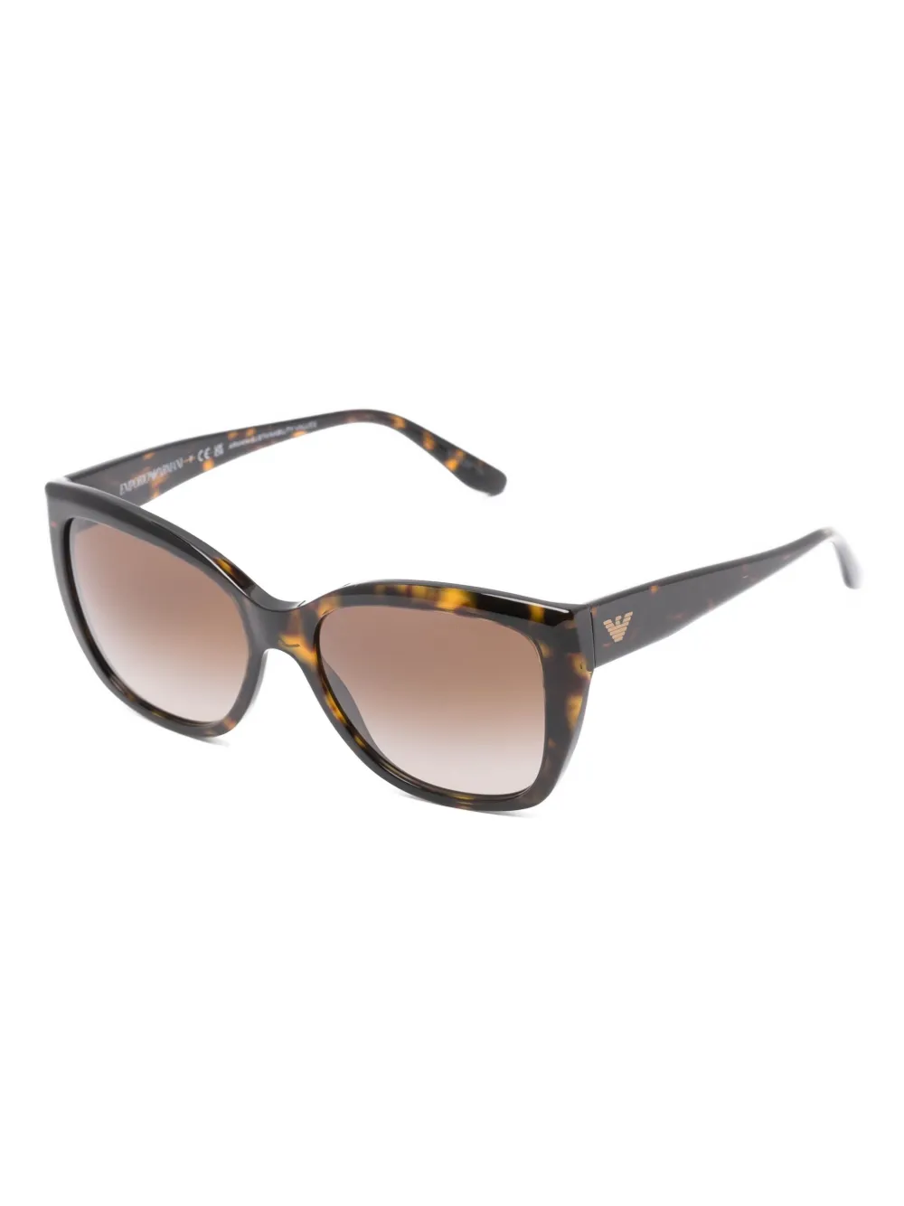 Emporio Armani geometric sunglasses - Bruin