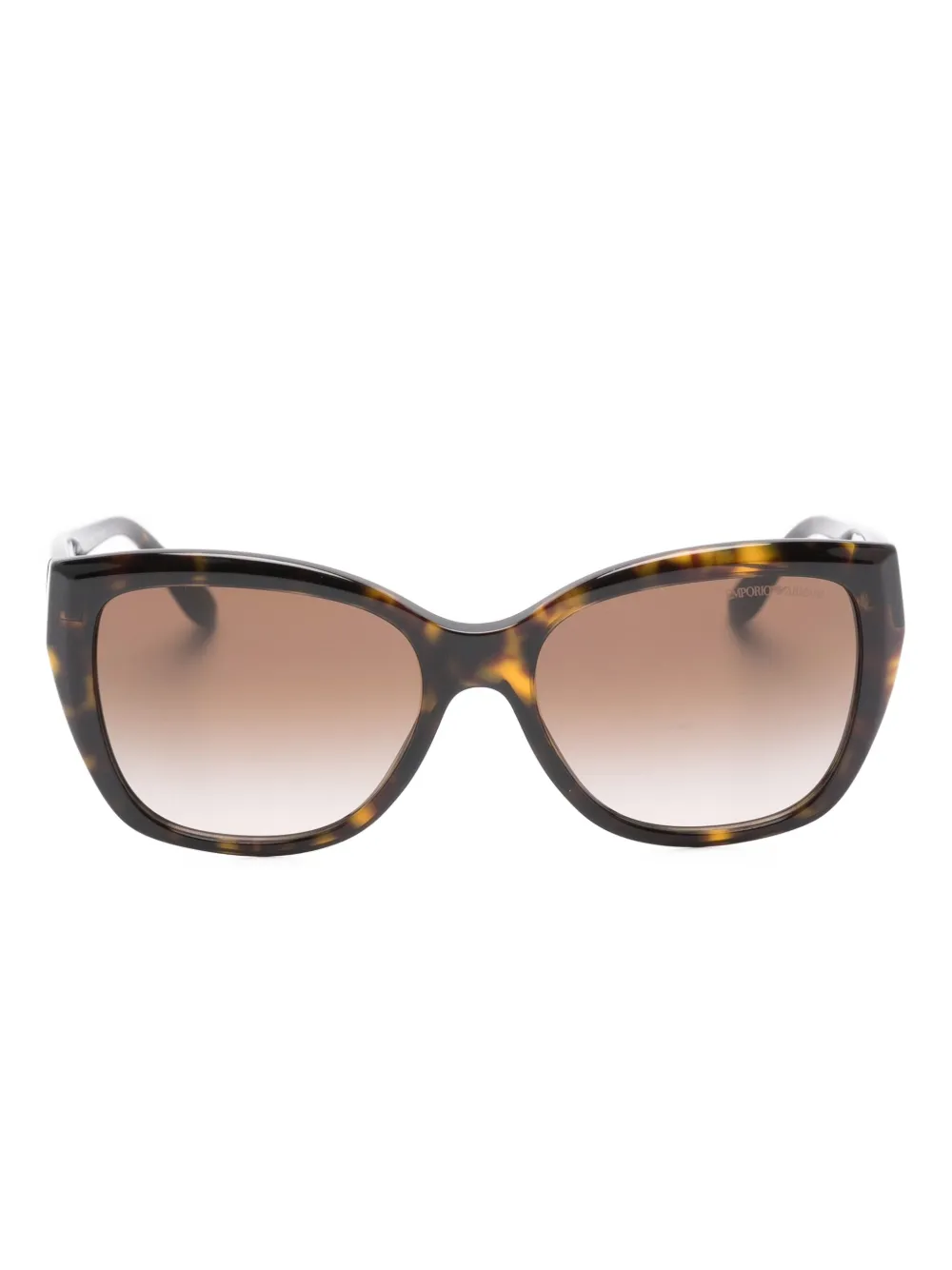 Emporio Armani geometric sunglasses - Marrone