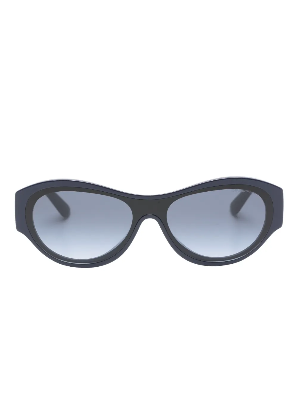 Emporio Armani embellished geometric sunglasses - Blu