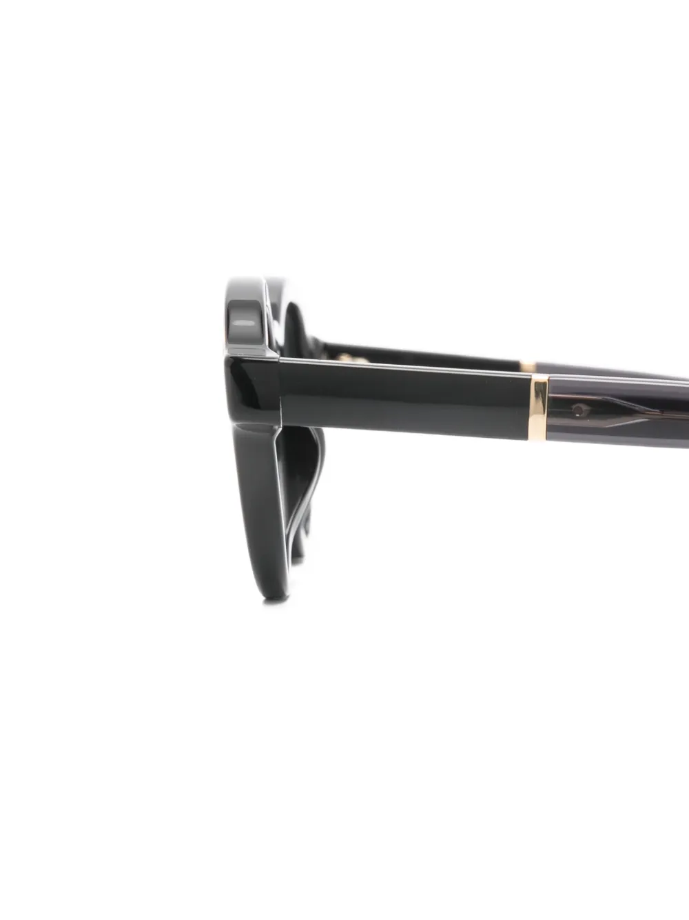 Emporio Armani Zonnebril met geometrisch montuur Zwart