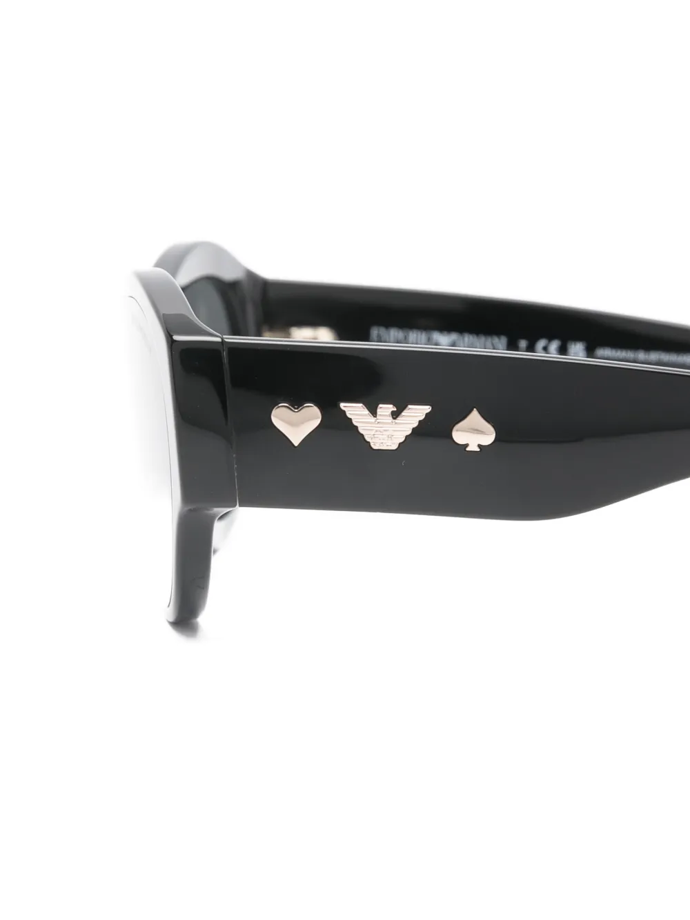 Emporio Armani Heart Spade zonnebril Zwart