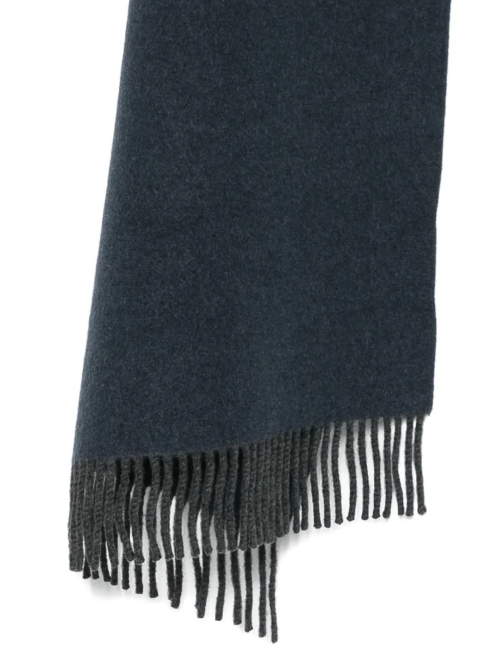 Brunello Cucinelli Fringed-hem Cape In Blue
