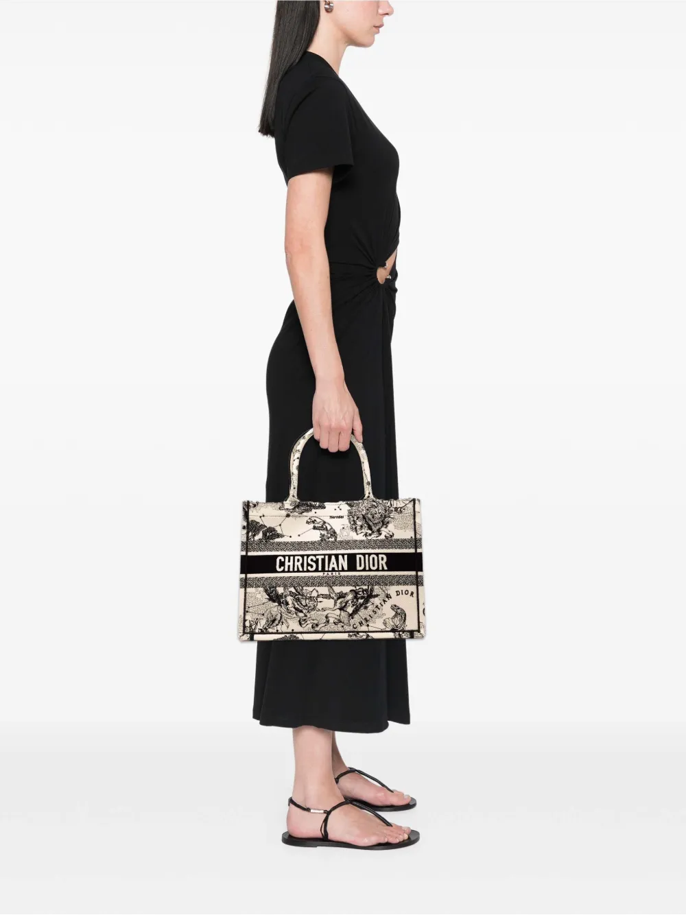 Christian Dior Pre-Owned 2023 Medium Canvas Embroidered Zodiac Toile De Jouy Book tote bag | Pre-Owned | Image 2