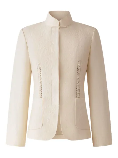 Shanghai Tang texturerad jacka i ullblandning