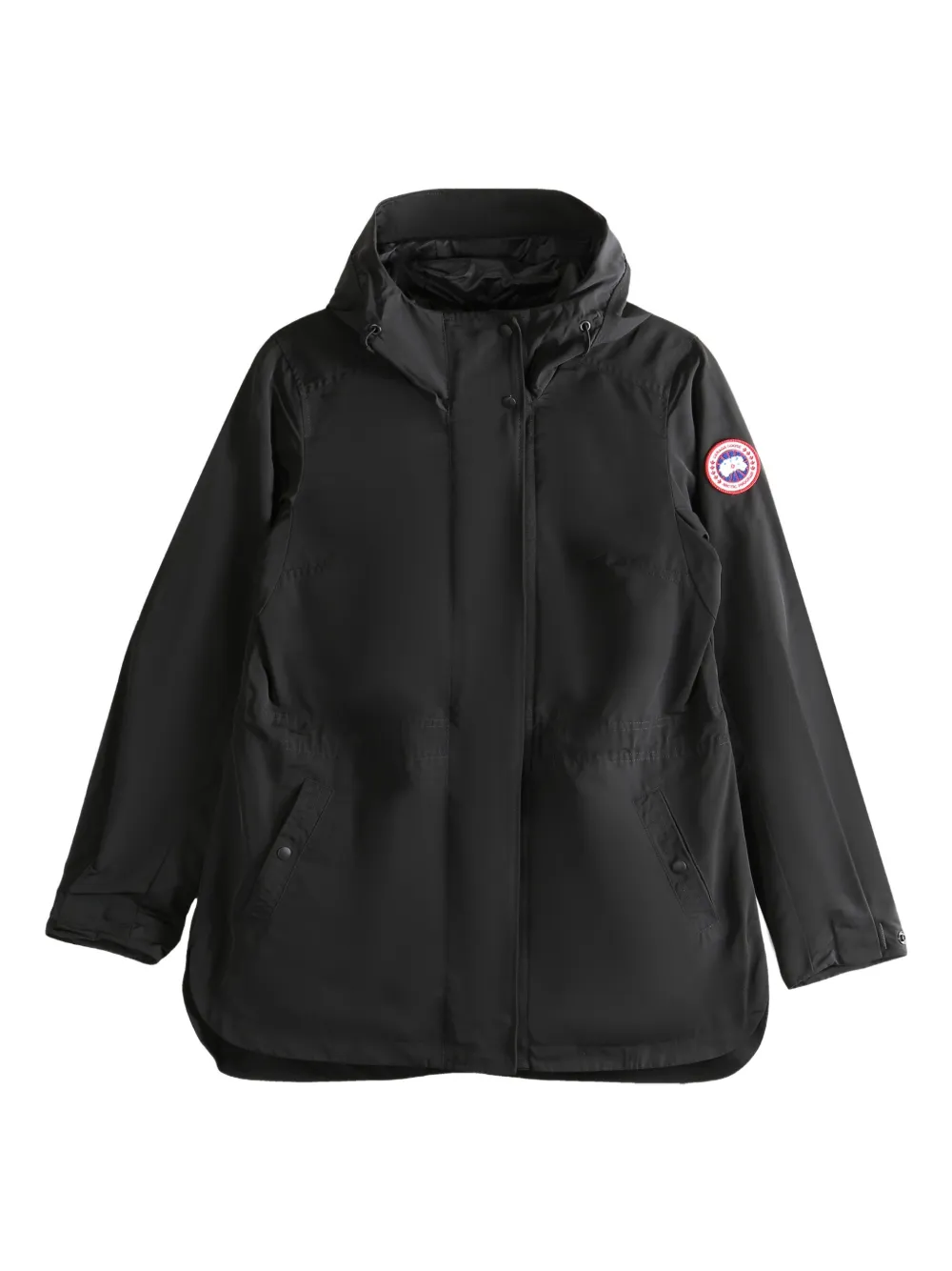 Canada Goose Hooded Jacket In Black