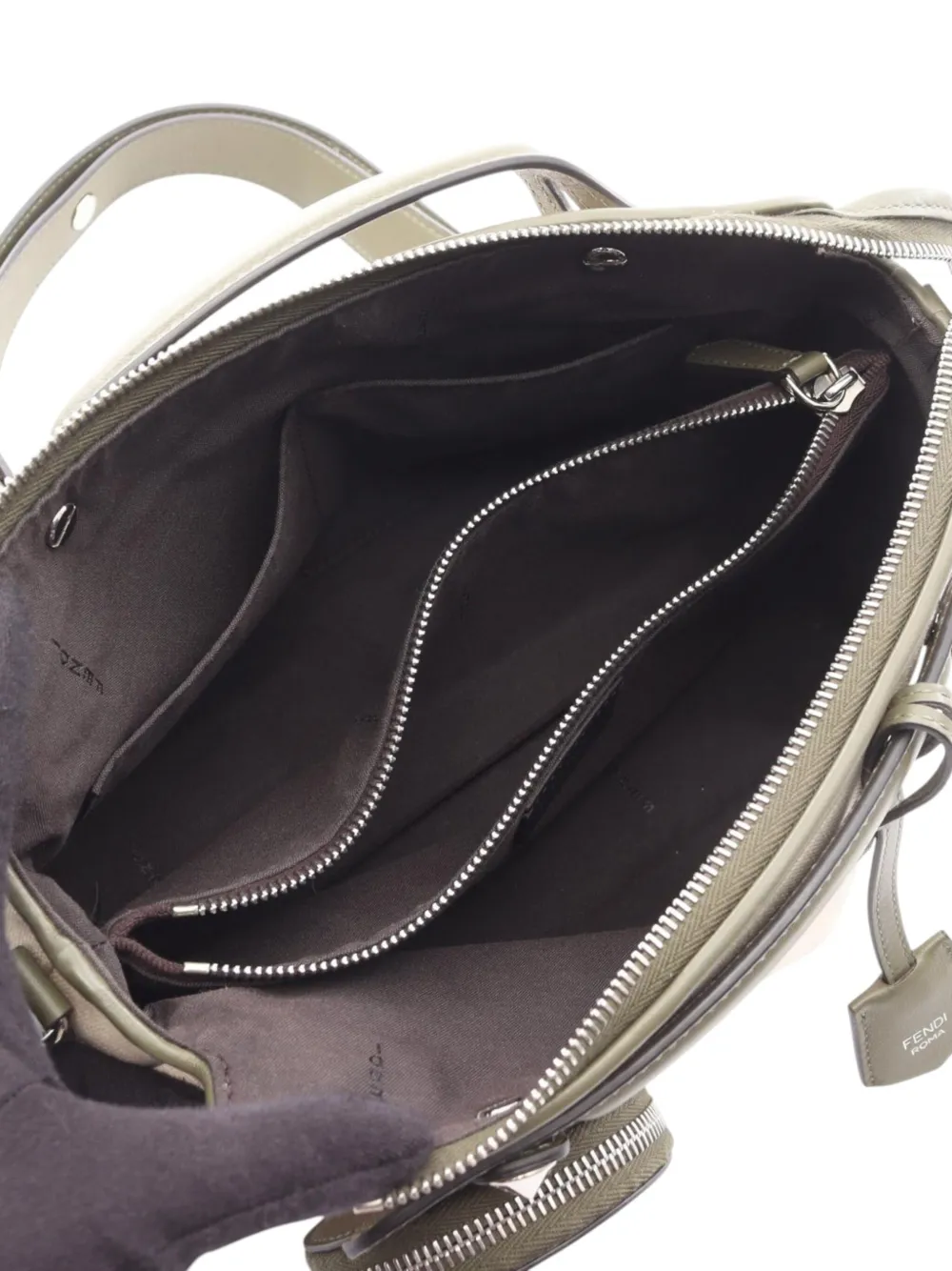 Pre-owned Fendi 2010-2025 Medium Canvas By The Way Satchel In Brown
