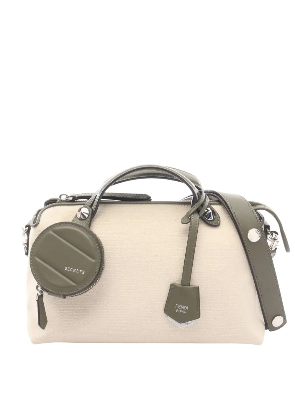 Pre-owned Fendi 2010-2025 Medium Canvas By The Way Satchel In Brown