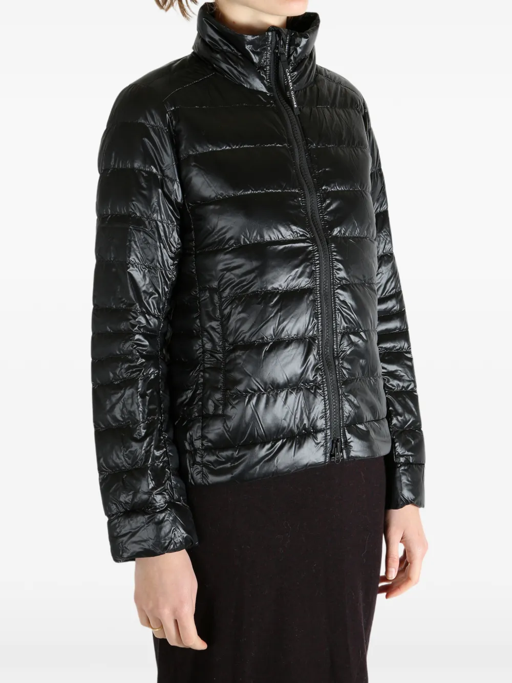 Canada Goose Gewatteerd jack met rits Zwart