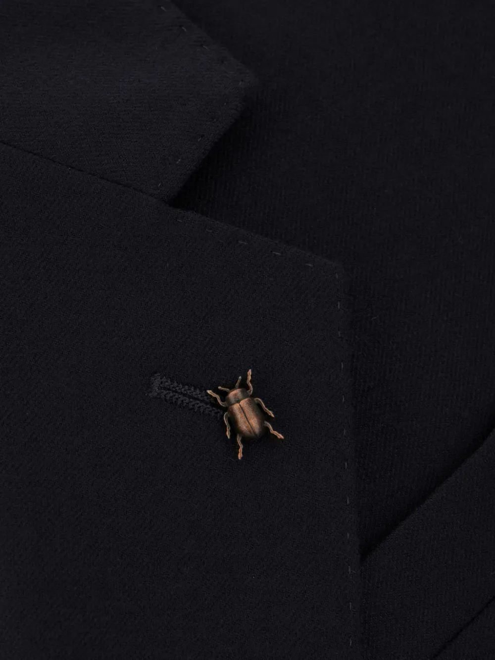 Corneliani Blazer met enkele rij knopen en keverbroche Blauw