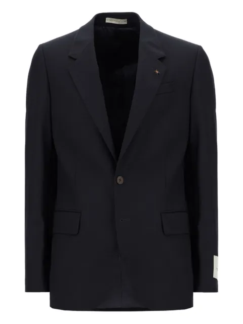 Corneliani beetle-brooch single-breasted blazer