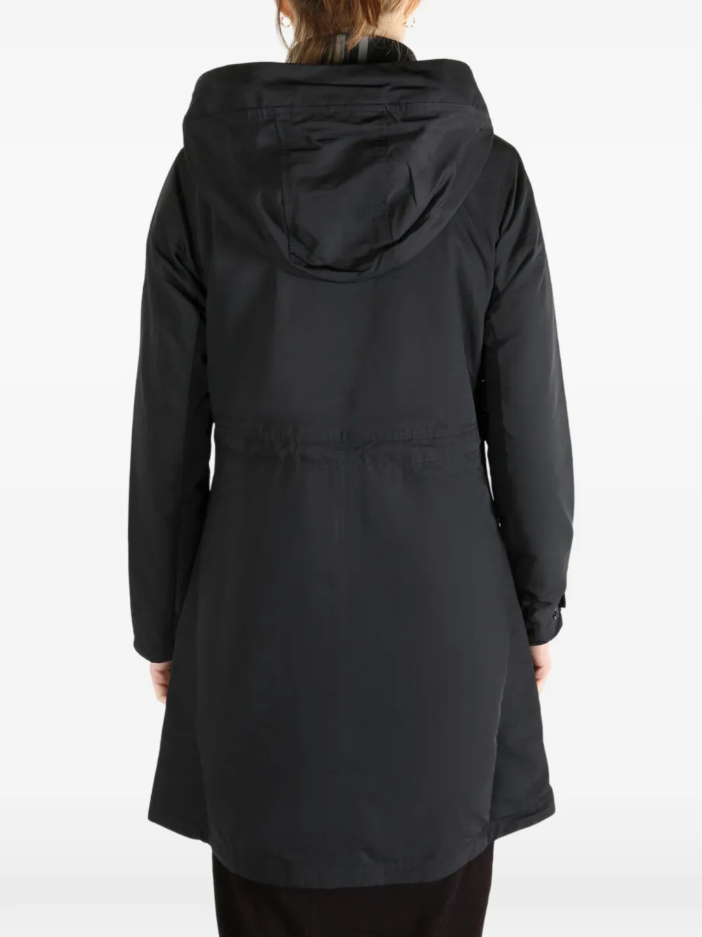 Canada Goose Hooded Coat In Black