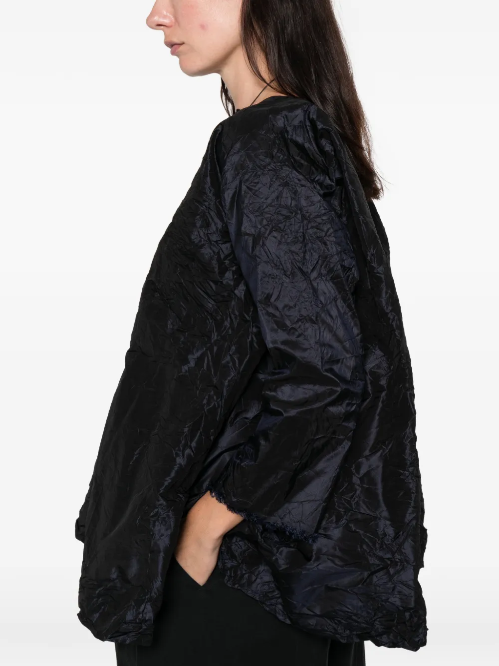 Daniela Gregis V-neck Silk Blouse In Blue