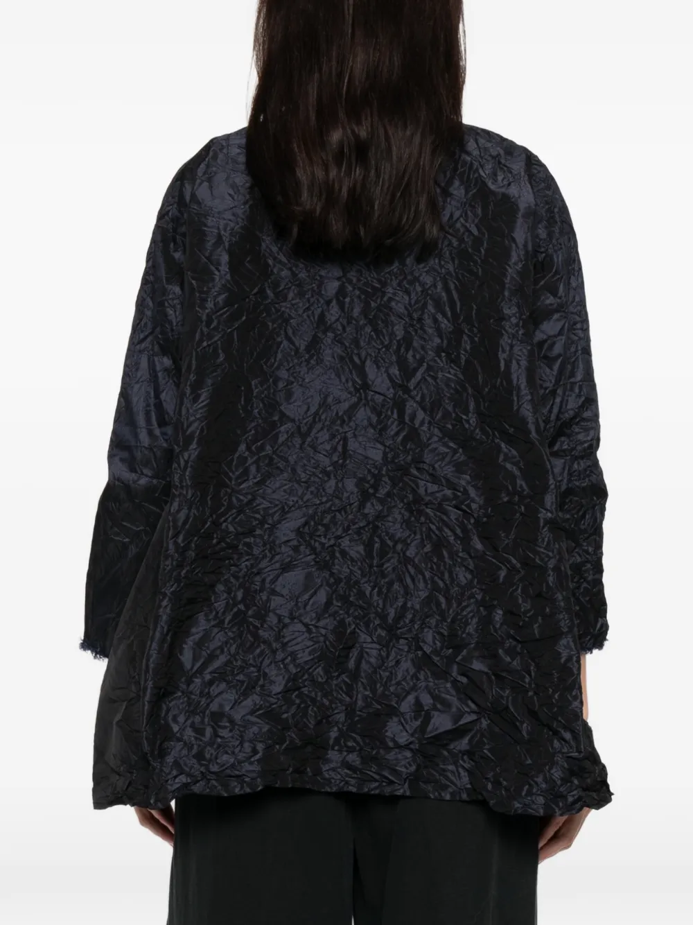 Daniela Gregis V-neck Silk Blouse In Blue