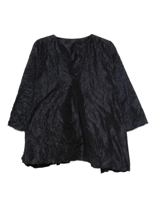 Daniela Gregis Vネック シルクブラウス | ブルー | FARFETCH JP