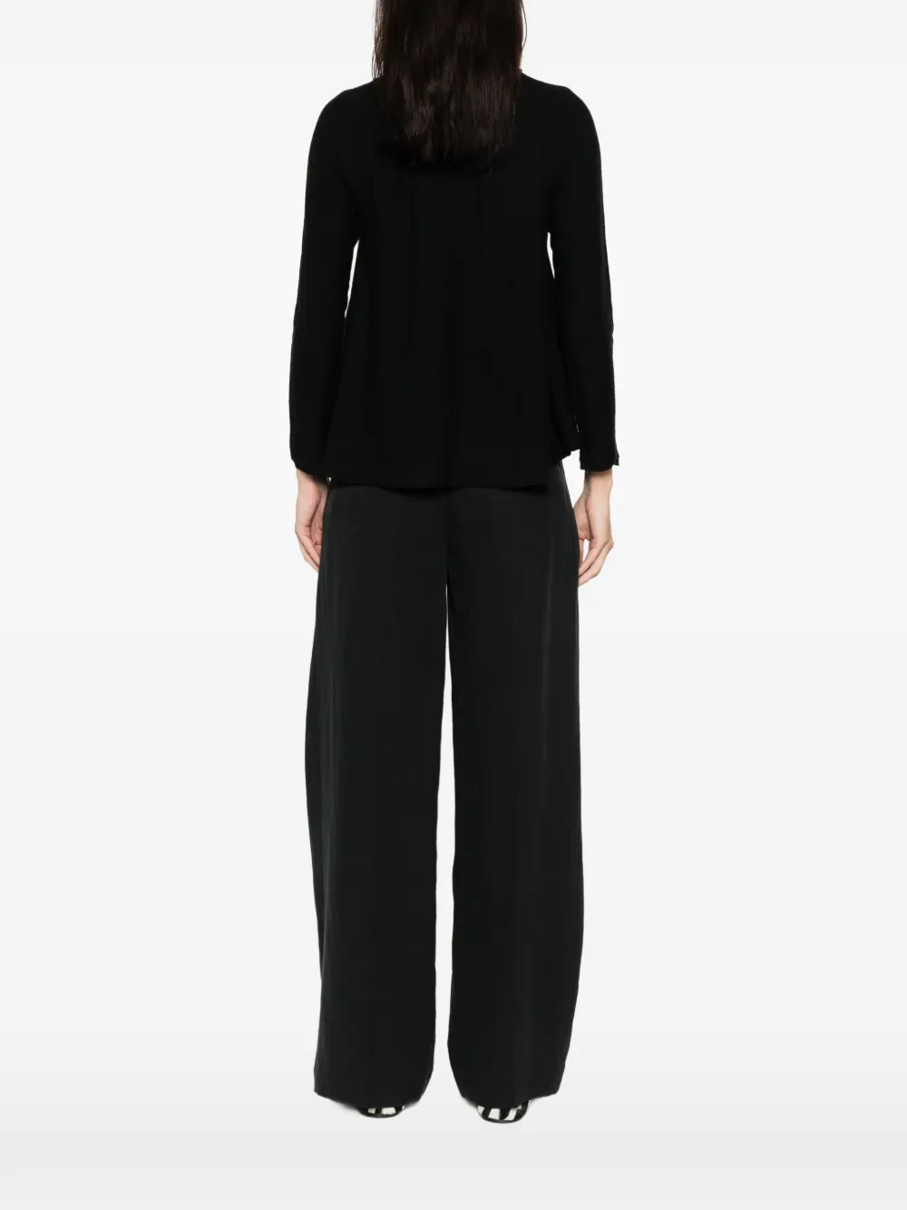 Daniela Gregis Long-sleeve Wool Sweater In Animal Print